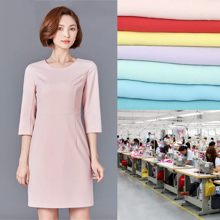 

WOMEN'S Dress Business Dress Mid-length Commuting Ol Slim Fit Three-quarter-length Sleeve One Piece Fashion Bib Skirt Factory