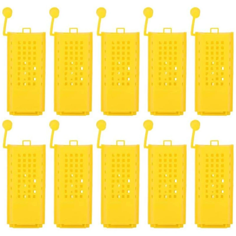 

50Pcs Beekeeping Rearing Cup Kit Plastic Bee Queen Cages Roller Transporting Catcher Insectary Box Beekeeper Equipment Tool