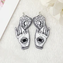 50 Pcs 53*21 MM Divination Magic Ouija Charms Gothic Witch Jewlery Findings For Earring Necklace Diy Making