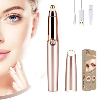 

New Design Electric USB Eyebrow Trimmer Makeup Painless Eyebrow Razor Mini Hair Removal Epilator Facial Hair Removal for Women