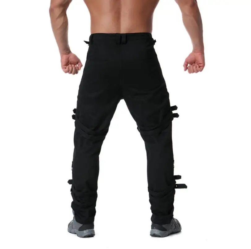 Detachable Pants Steampunk Gothic Black 