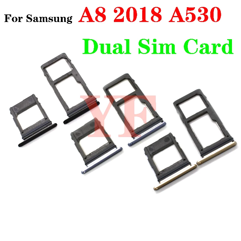 Для Samsung Galaxy A8 2018 A530 лоток для одной Sim-карты и слот карты памяти Micro SD запасные