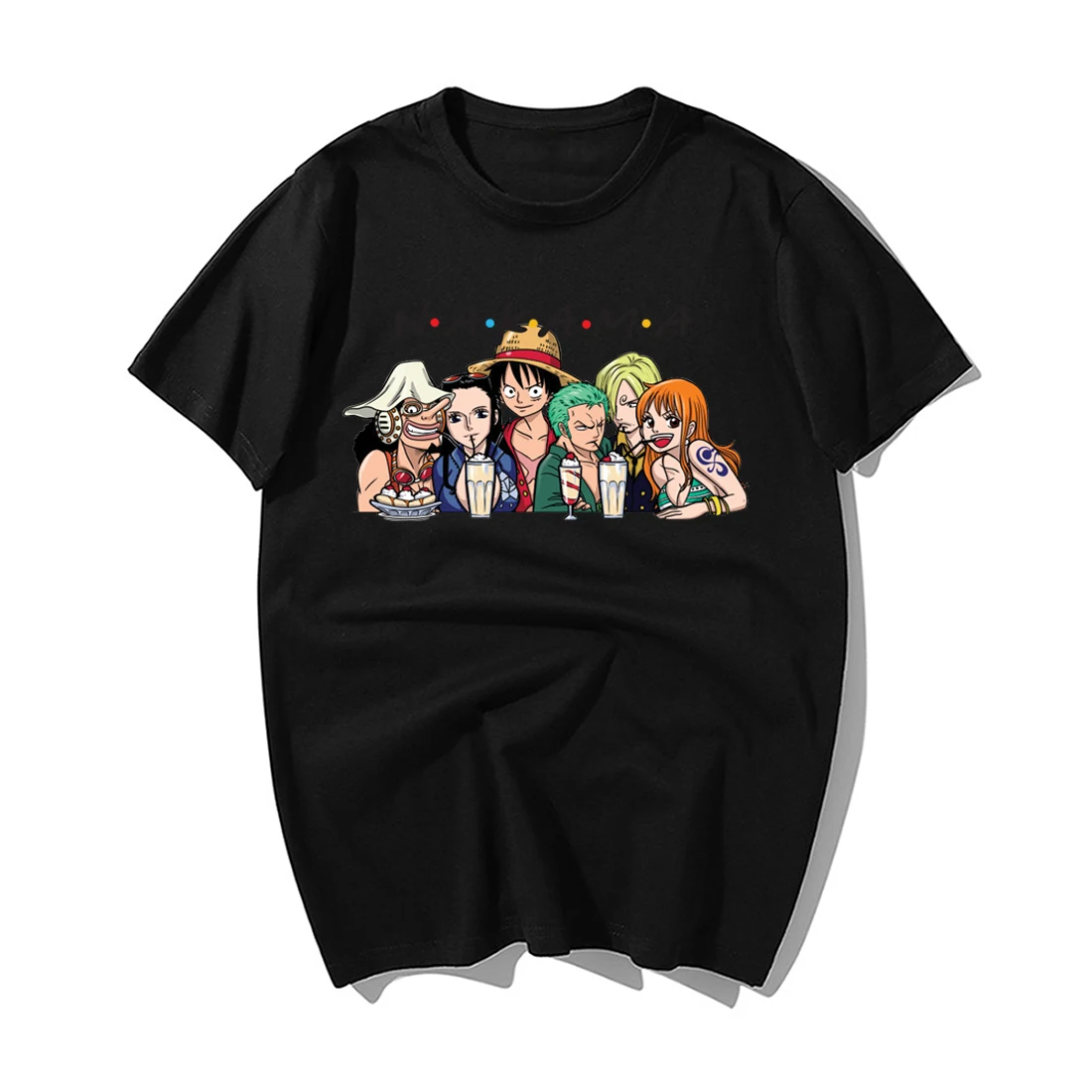 Футболка Luffy с забавным японским аниме соломенная шляпа цельнокроеная рубашка