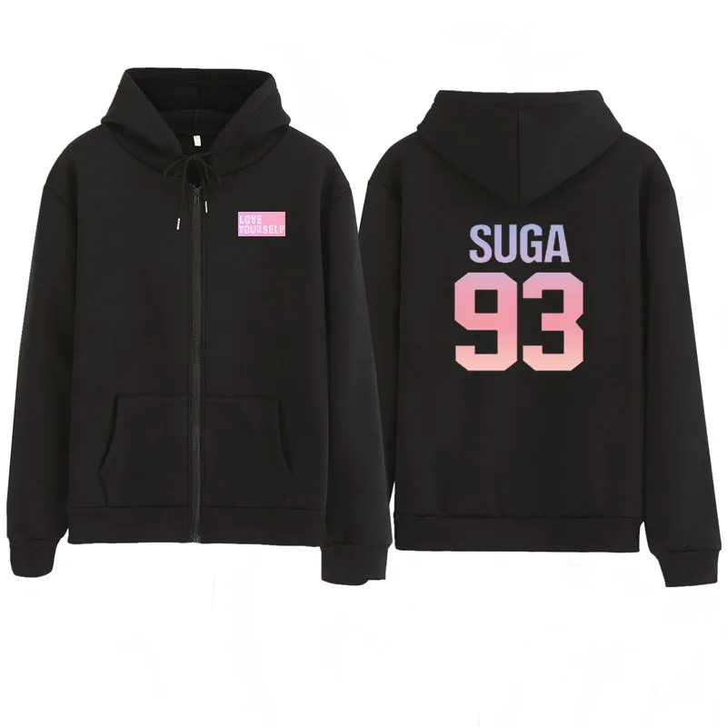 Kpop jung kook 97 худи kpop толстовка на молнии с капюшоном love yourself KPOP Толстовка XL для