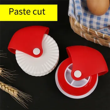 

Kitchen Pizza Pastry Lattice Cutter Pastry Pie Decor Cutter Plastic Wheel Roller for Pizza Pastry Pie Crust Baking Cutter Tools