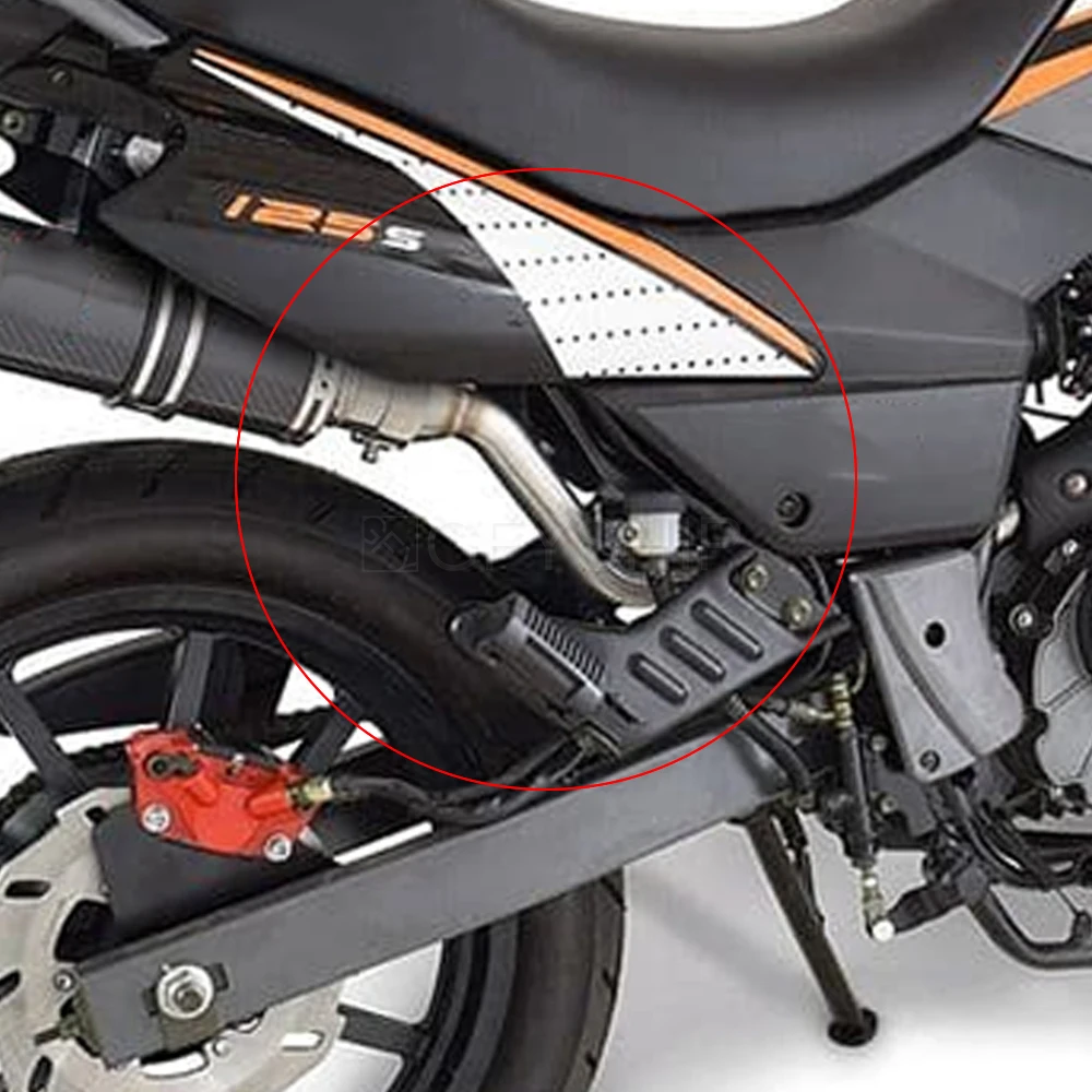 For Keeway TX 125 2012 to 2018 2019 2020 2021 TX125 TX 125 SM / Enduro Escape Slip-on Motorcycle Exhaust Muffler Mid Link Pipe - Image 2