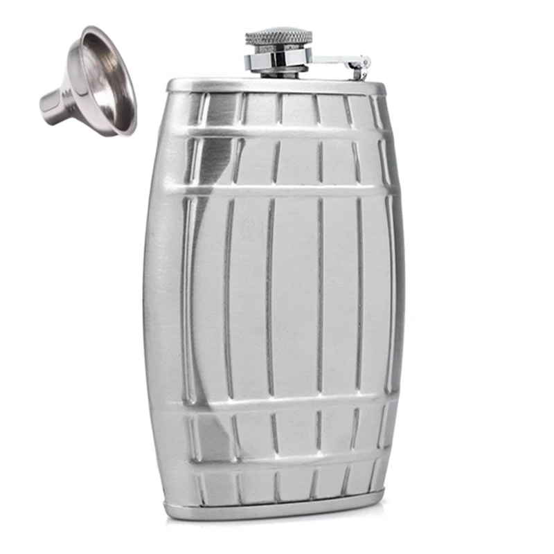 

Hip Flask Stainless Steel Creative Bucket 6oz 180ml Portable outdoors Pocket Flagon Alcohol Whiskey Liquor Bottle Send Funnel