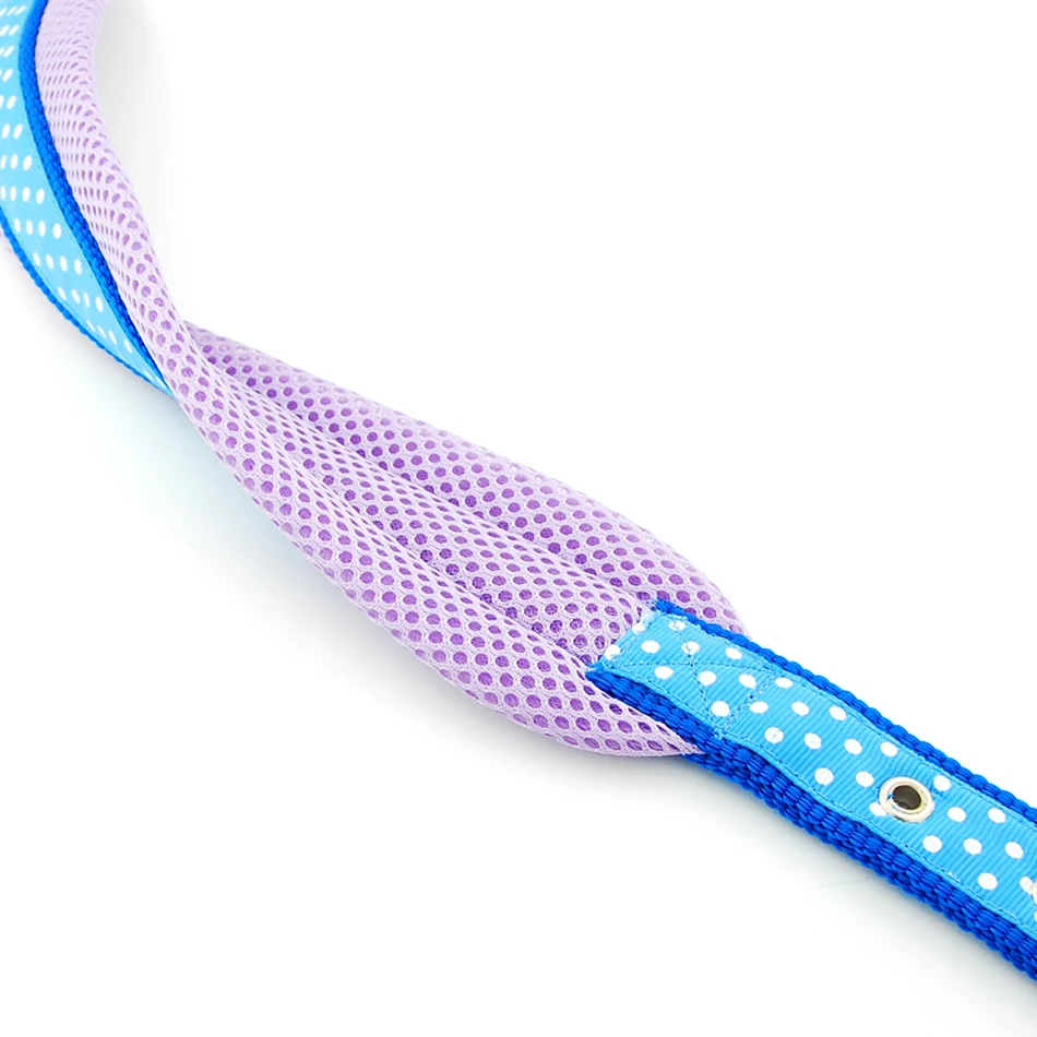 Dog Collar Pet Adjustable Mesh Collar Reflective Polka Dot Breathable Padded Collar for Large Dogs German Shepherd
