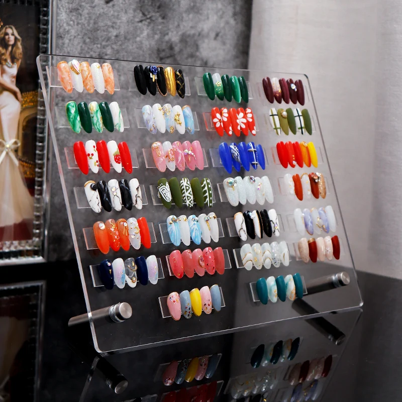 Acrylic Nail Color Rack Nail Gel Display Stand Professional Model Nail