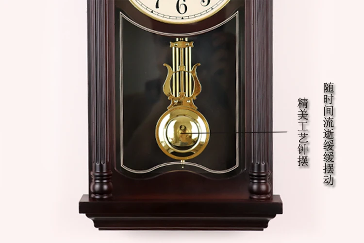 Китайские большие 3D настенные часы Винтаж гостиная Европейский МАЯТНИК Часы настенные Роскошные Антикварные Ретро маятник Фреска Лофт Декор SC322