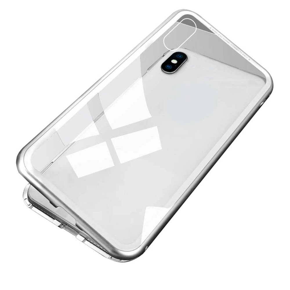 KISSCASE устойчивый к царапинам чехол для samsung S8 Магнитный чехол для samsung S8 полная защита Капа металлический каркас бампер оболочка - Цвет: Sliver