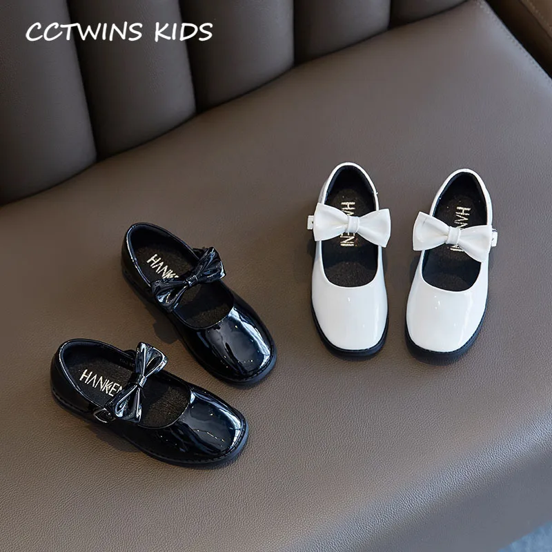 

CCTWINS Kids Shoes 2019 Autumn Girls Pu Leather Mary Jane Children Fashion Dress Shoes Baby Princess Butterfly Flat GM2498