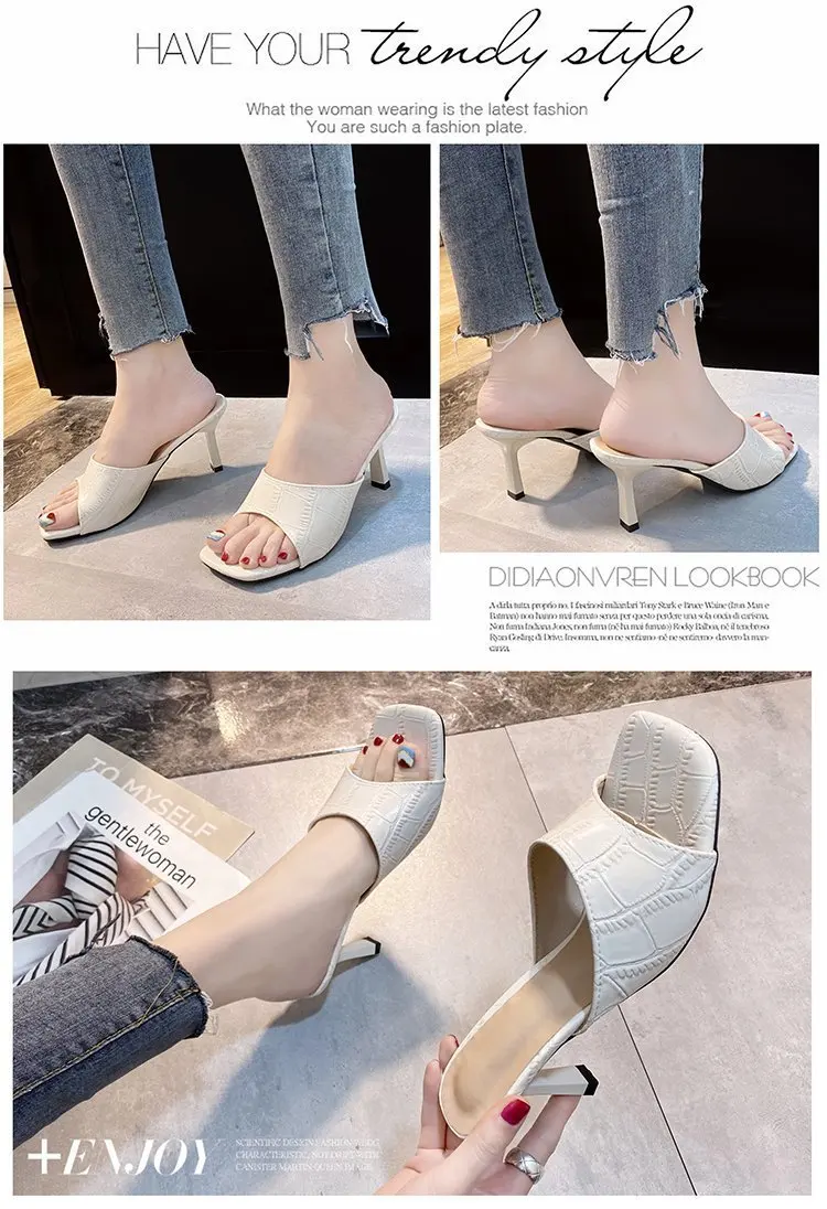 square toe sandal heels