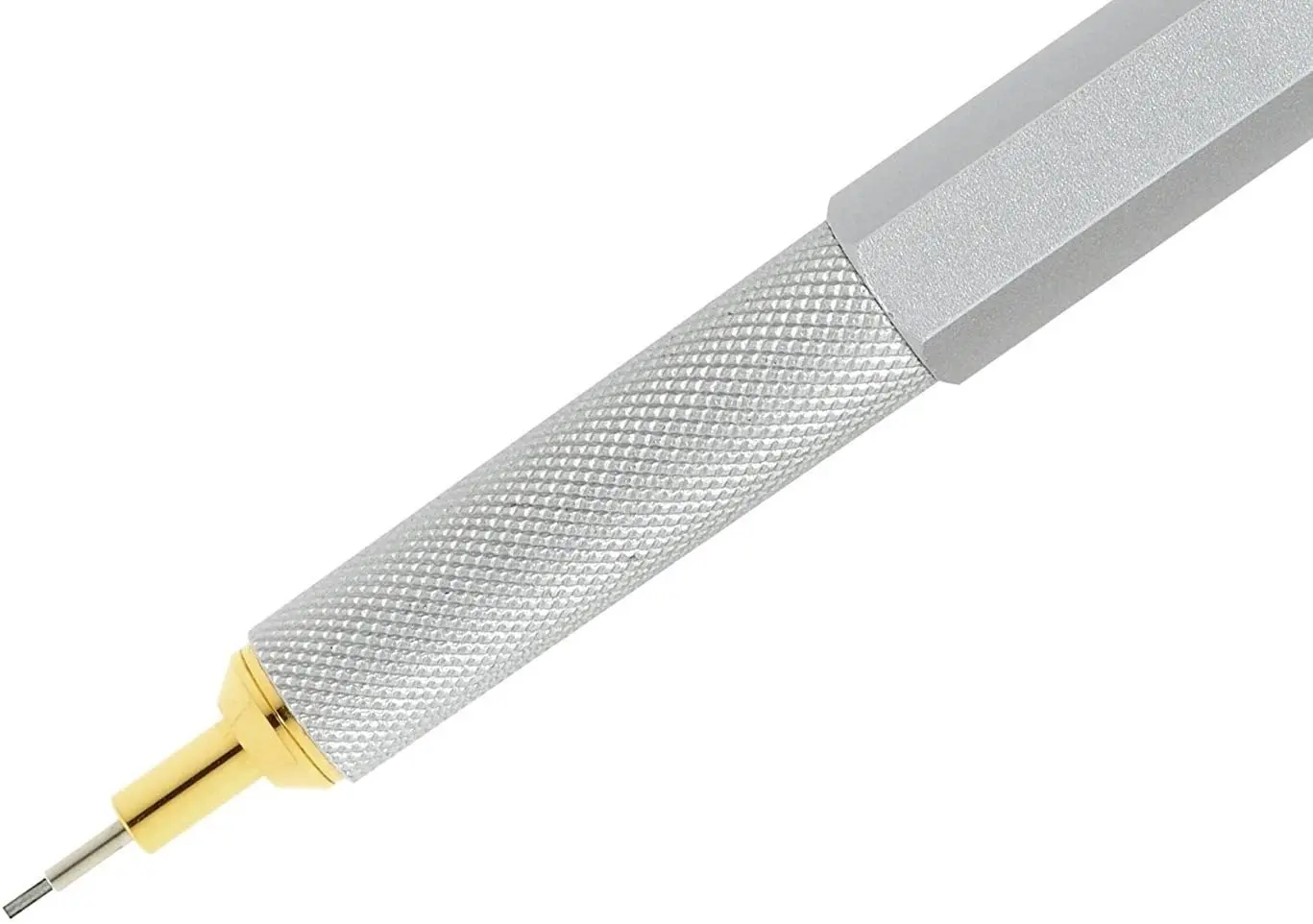 Barril de Prata Rotring Lápis Mecânico Retrátil 0.5mm Preto 1904447 800 9 High Quality Material escolar e de escritório