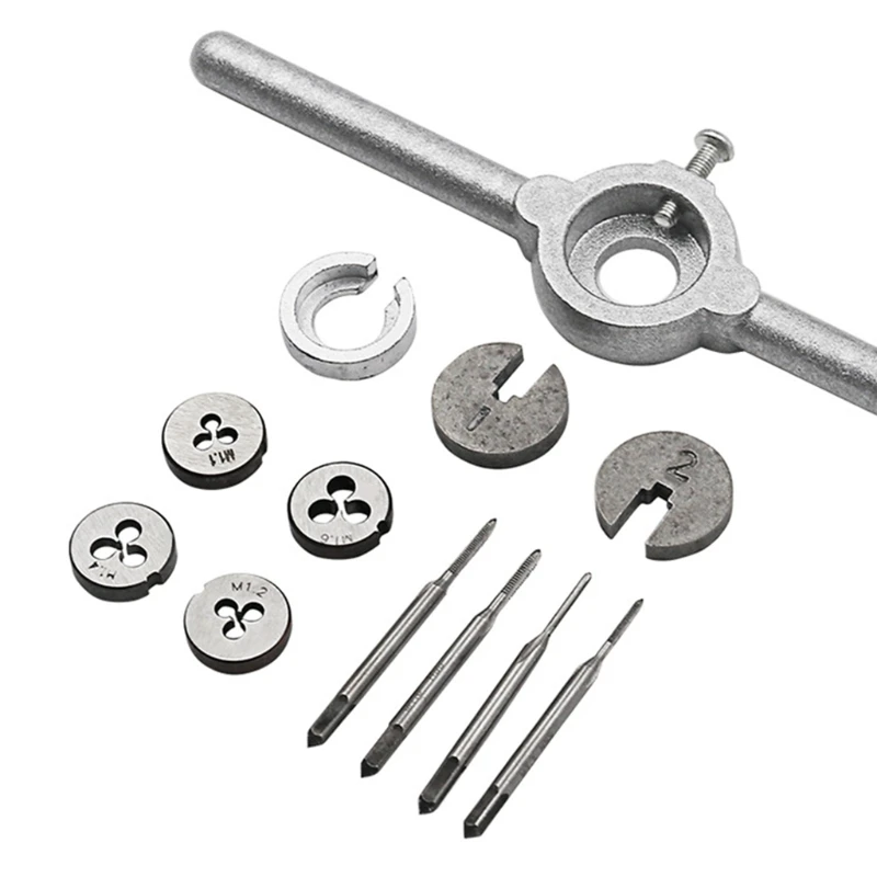 2pcs/Set M10x1.0mm Metric Thread Die Tap Right Hand Metalworking Tools Accessory