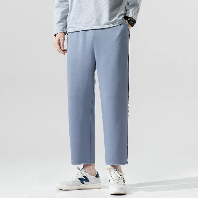 US $21.40 Men's casual pants 2020 spring and summer new sports casual loose sports cropped pants youth person