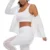 VUTRU Женщины Спортивные Спортивные Рубашки Slim Fit С Длинными Рукавами Фитнес Пальто Йога Растениеводство Топы С Отверстиями Для Большого Пальца Куртка Тренировки толстовки
