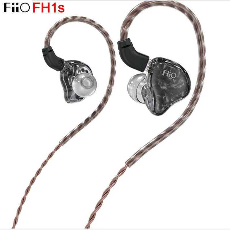 FiiO FH1s Hi Res 1BA(Knowles)+ 1DD наушники вкладыши IEM с 2 контактным/0 78 мм съемным медным кабелем высокой чистоты