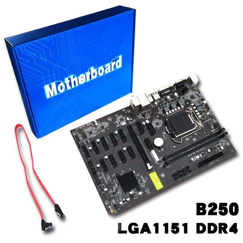 

Desktop Computer Motherboard Mining Board B250 Expert Motherboard Mainboard Video Card Interface Supports GTX1050TI 1060TI