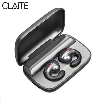 

CLAITE S19 TWS bluetooth 5.0 Bone Conduction Earphone Binaural HD Call CVC8.0 Noise Reduction Sports Hanging Ear Headset