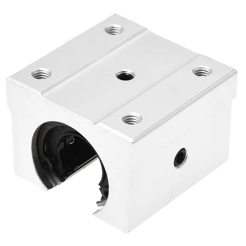 4x алюминиевый линейный раздвижной блок Motion Router Solid block C серебристый(SBR16UU, 16 мм
