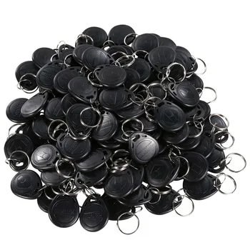 

Black 125khz RFID Smart EM ID Read Only Read Only Keyfobs Key Fob Token Proximity Entry Access Keyfob Tag Token Keychain 100Pcs