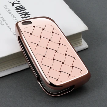 

3 Button TPU Car Folding Key Fob Case Cover keycahin For Volkswagen VW Passat 17-18 Flip keychain Bag set key Holder Protector