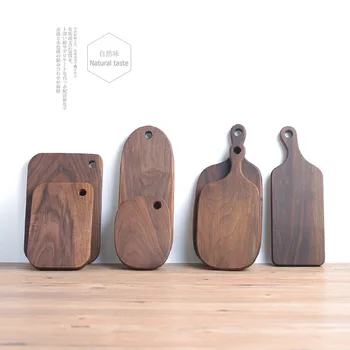 

Japanese Black Walnut Shaped Breadboard Solid Wood Cutting Board Chopping Board Kitchen Utensils Beeswax Whole Wood