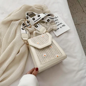 

Straw woven mobile bag fashion small bag coin purse woven female bag summer new female bag messenger bag broadband shoulder bag