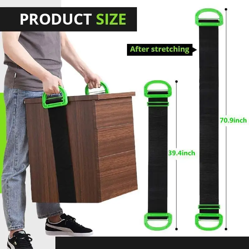Adjustable Moving Lifting Straps For Furniture Boxes Mattress Straps