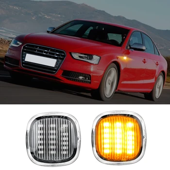 

LEEPEE 2PCS Turn Indicators Light For Audi A3 A8L A4 8D A4 S4 B5 LED Car Side Marker Car-styling Turn Signal Light Signal Lamp