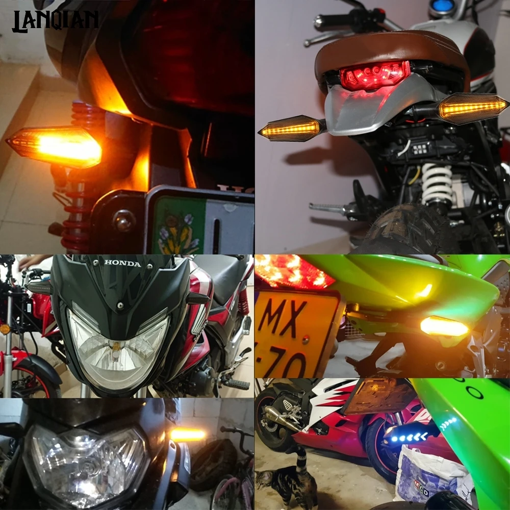 Мотоциклетные поворотники водонепроницаемый светодиодный свет для Honda CR CRF SL XR CRM