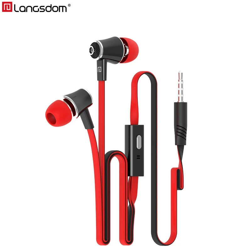 Langsdom JM21 Colorful Wired Headphones for Phone iPhone xiaomi In Ear Earphones 3.5mm