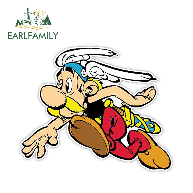 EARLFAMILY 13 см X 10 7 Стикеры для стайлинга автомобиля Asterix бега Оригинальные