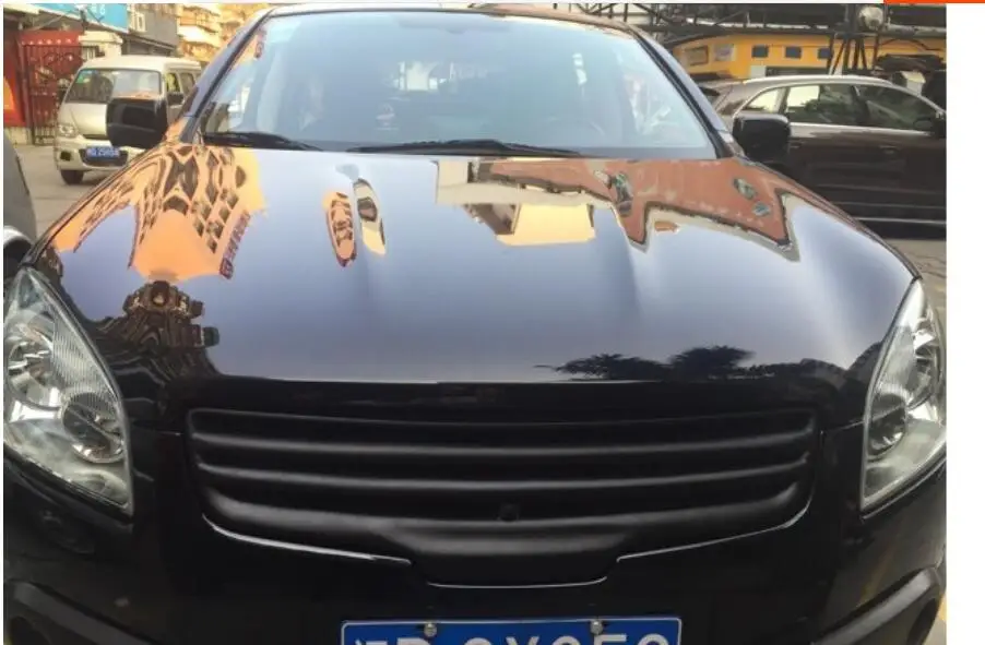 Смола черная передняя решетка капота гриль накладка подходит Nissan Qashqai 2008 2012 1 шт