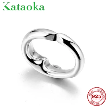 

925 Sterling Silver Round shape beads fit Hard Rubber Men Bracelet for women Accessories handmade