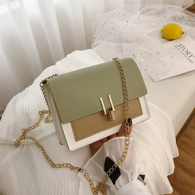 green Новая модная женская сумка через плечо, маленькие сумки через плечо с клапаном, сумка-мессенджер для девушек, дамская сумочка, кошелек для телефона, Bolso Mujer - Цвет: green