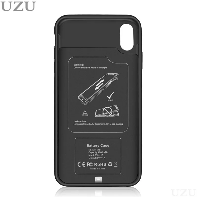 3200 мАч зарядное устройство чехол для iphone x xs мягкий внешний портативный беспроводной зарядный чехол для iphone x xs coque etui