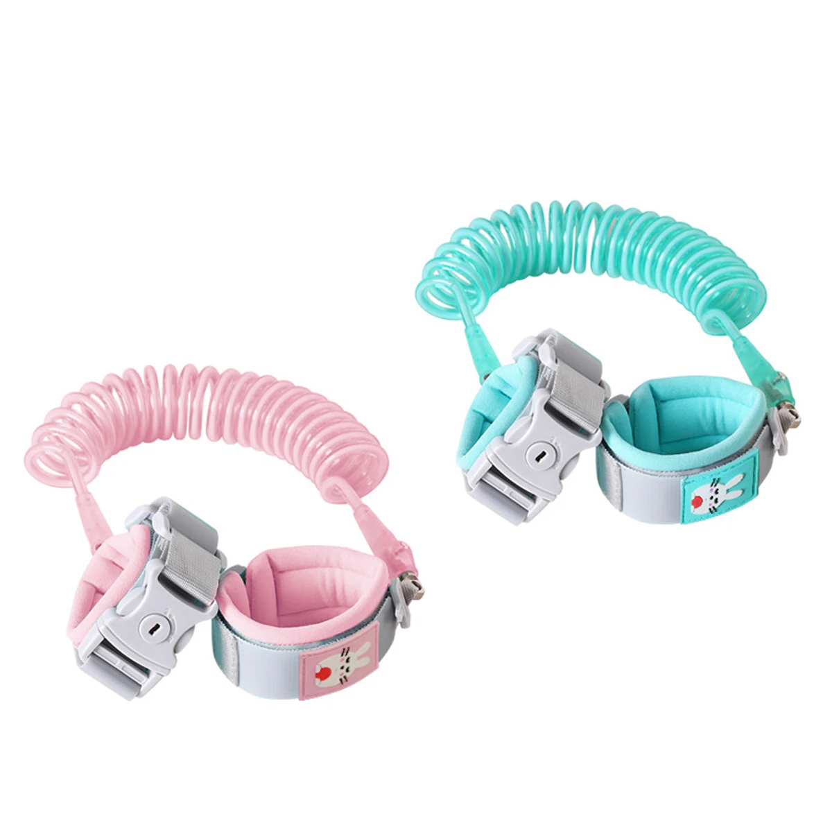 1.5/2/2.5m Kid Anti-lost Safety Leash Wrist Link Strap Rein Traction Rope with Night Vision LED Flash Shining Child Walking Hand