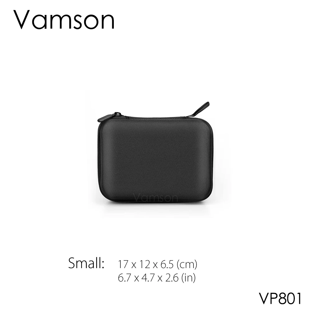 Vamson большой Водонепроницаемый переносной чехол из ПУ-кожи для экшн-камеры Gopro Hero 8/7/6/5 для DJI OSMO действий для спортивной экшн-камеры Xiaomi YI твердой оболочки VP808 - Colour: VP801