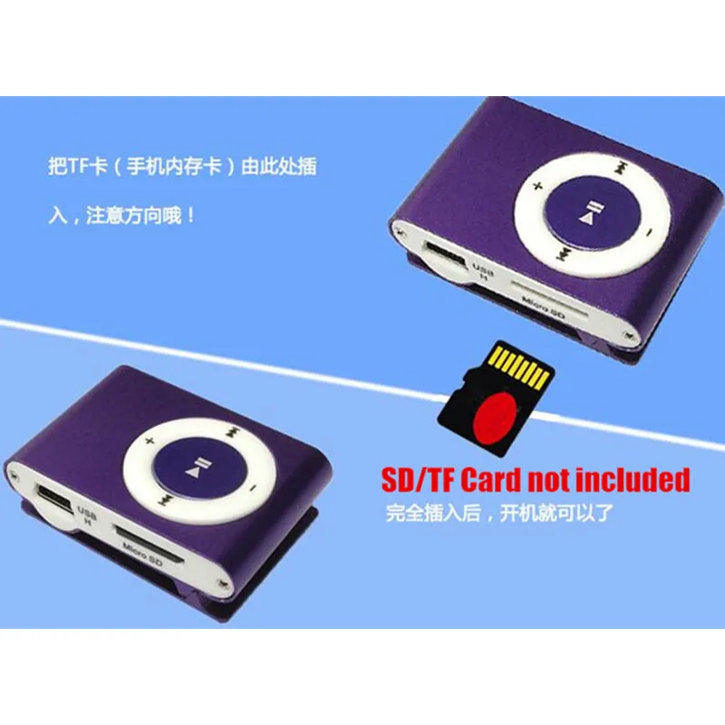 20p! Мини MP3 плеер с металлическим корпусом внешний вставленный SD/TF поддержка 1 8 ГБ