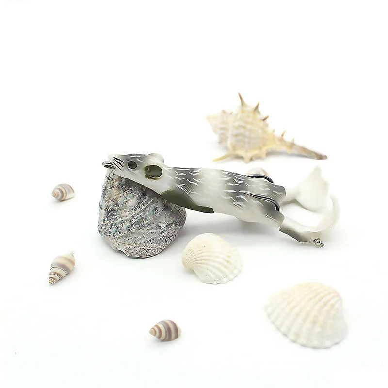 

90mm Fishing Lure Floating Bait Silicone Soft Lures for Fishing Jig Swimbait Bait Mouse Jigging Jig Carp Rubber Artificial Fish