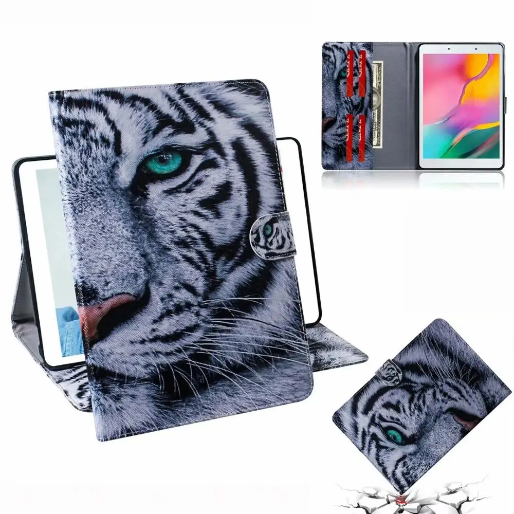 Модный Цветной рисунок кожаный чехол для Samsung Galaxy Tab A T290 T295 SM-T290 SM-T295 8,0 дюймов Магнитная подставка-чехол Funda+ подставка для ручек