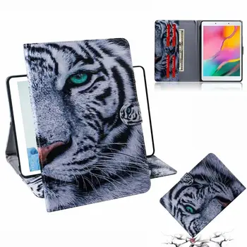 

Fashion Coloured drawing Leather Tablet Case For Samsung Galaxy Tab A T290 T295 SM-T290 SM-T295 8.0 inch 2019 Magnetic Stand Cover Funda+pen