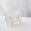 Creative Geometric Storage Rack Simple Wrought Iron Organizer Book Stand Multifunction Document Book-Reading Portable Holder 6