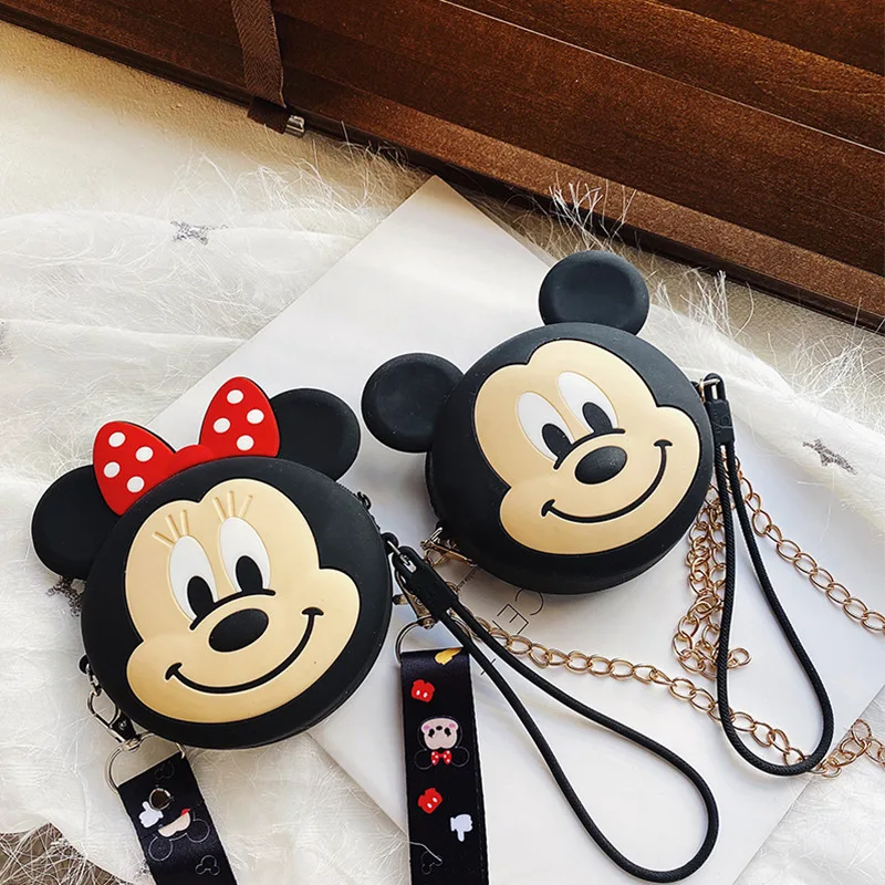 Детский рюкзак Disney с Микки и Минни Маус водонепроницаемый силиконовый ранец для