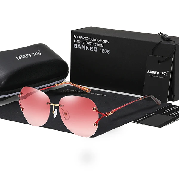light pink Новинка, поляризационные женские солнцезащитные очки, модные, кошачий глаз, для девушек, Ретро стиль, фирменный дизайн, кошачий глаз, женские солнцезащитные очки oculos - Цвет линз: light pink