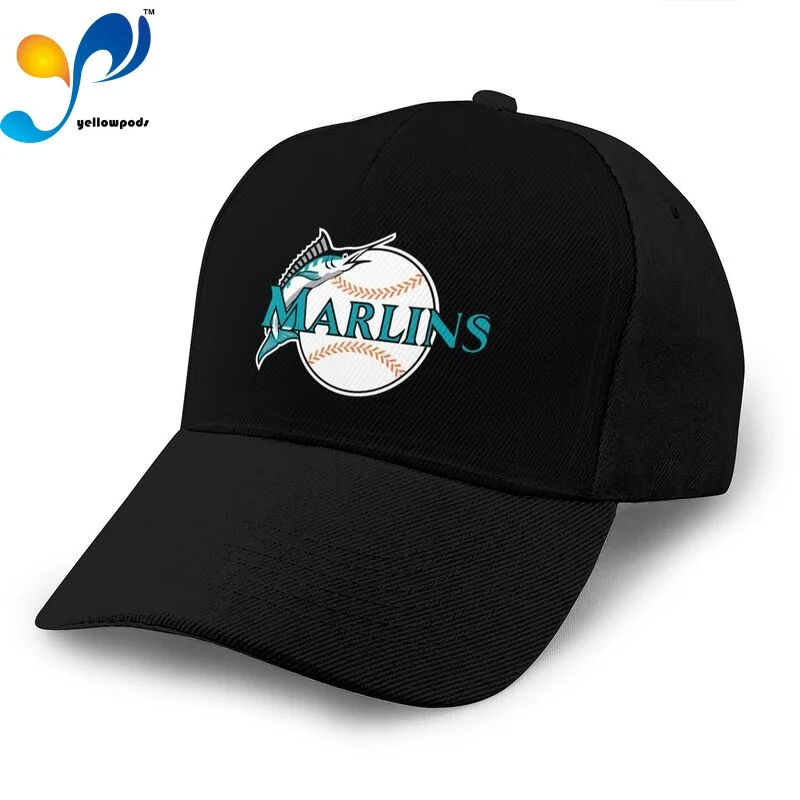 Мужская хлопковая бейсбольная кепка Marlins | Аксессуары для одежды