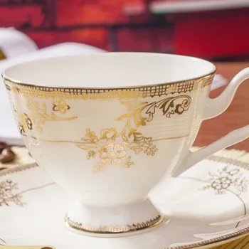

Ceramic Coffee Mug Cup Breakfast Luxury Cute Small Golden Coffee Cups Ceramic Mug White Turkish Canecas De Porcelana Ceramic Cup
