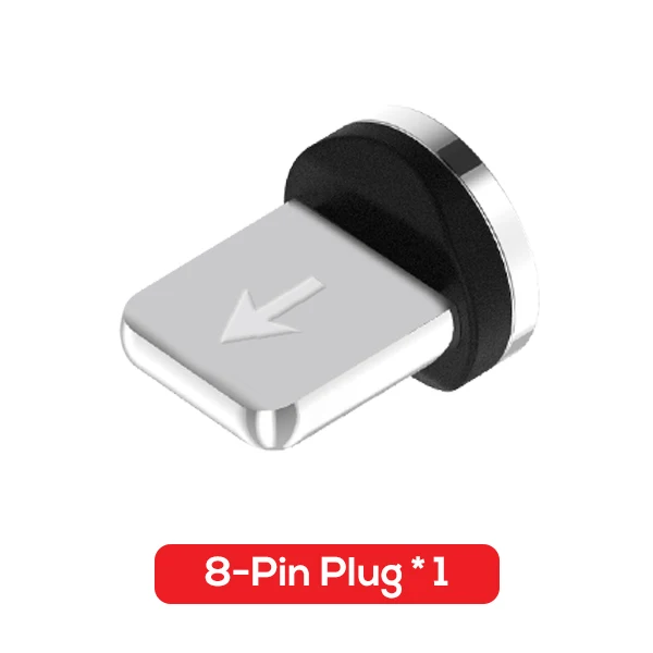 Only Plug for Apple Магнитный кабель Micro Usb type-C, 2 метра, зарядный кабель для телефона, кабель Usb для samsung Galaxy S10 S9+ Note8, Магнитный зарядный провод LG - Цвет: Only Plug for Apple